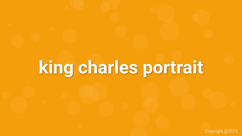 king charles portrait